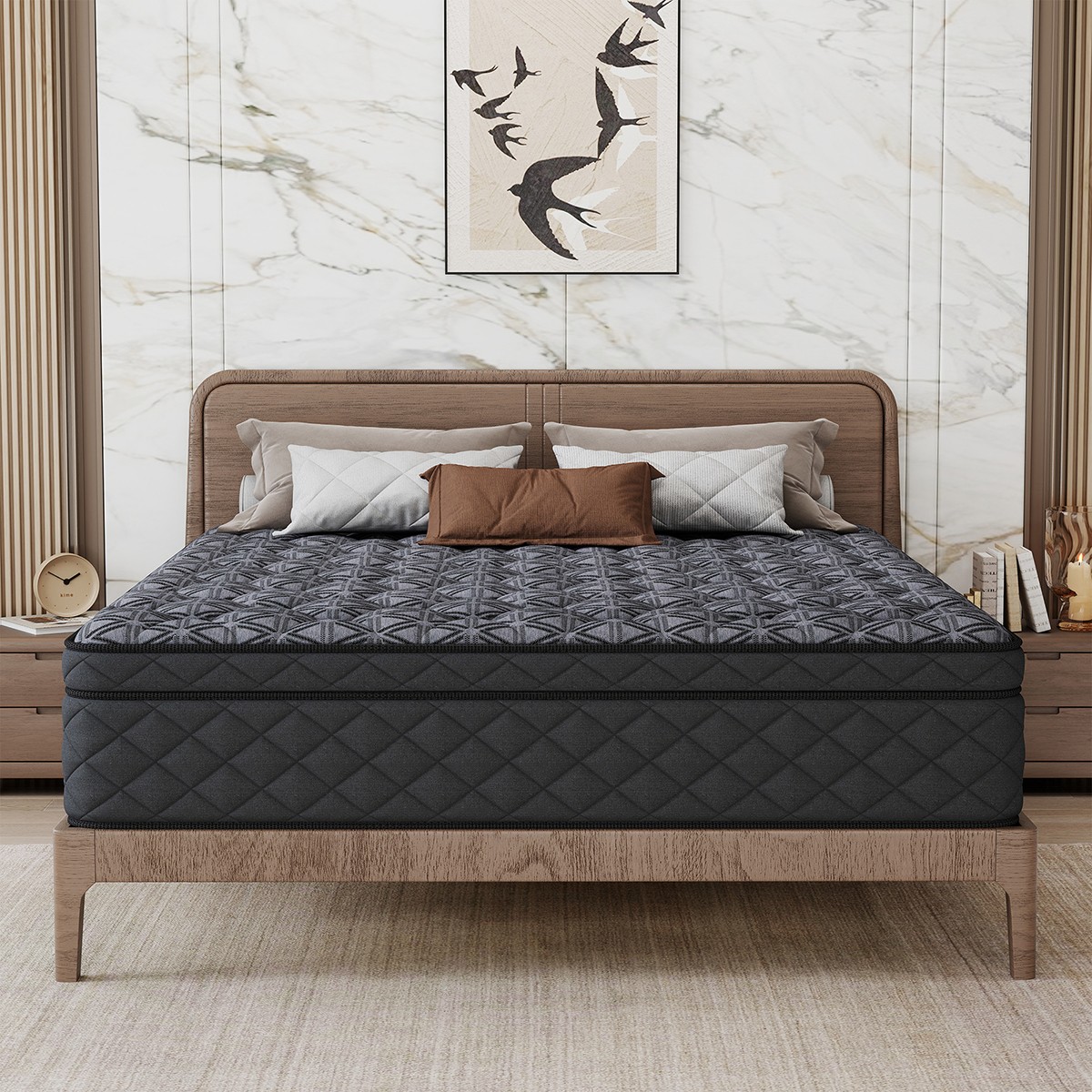 12″ 14″ Twin Full Queen King Mattress in a Box Gel Memory Foam Pocket Spring