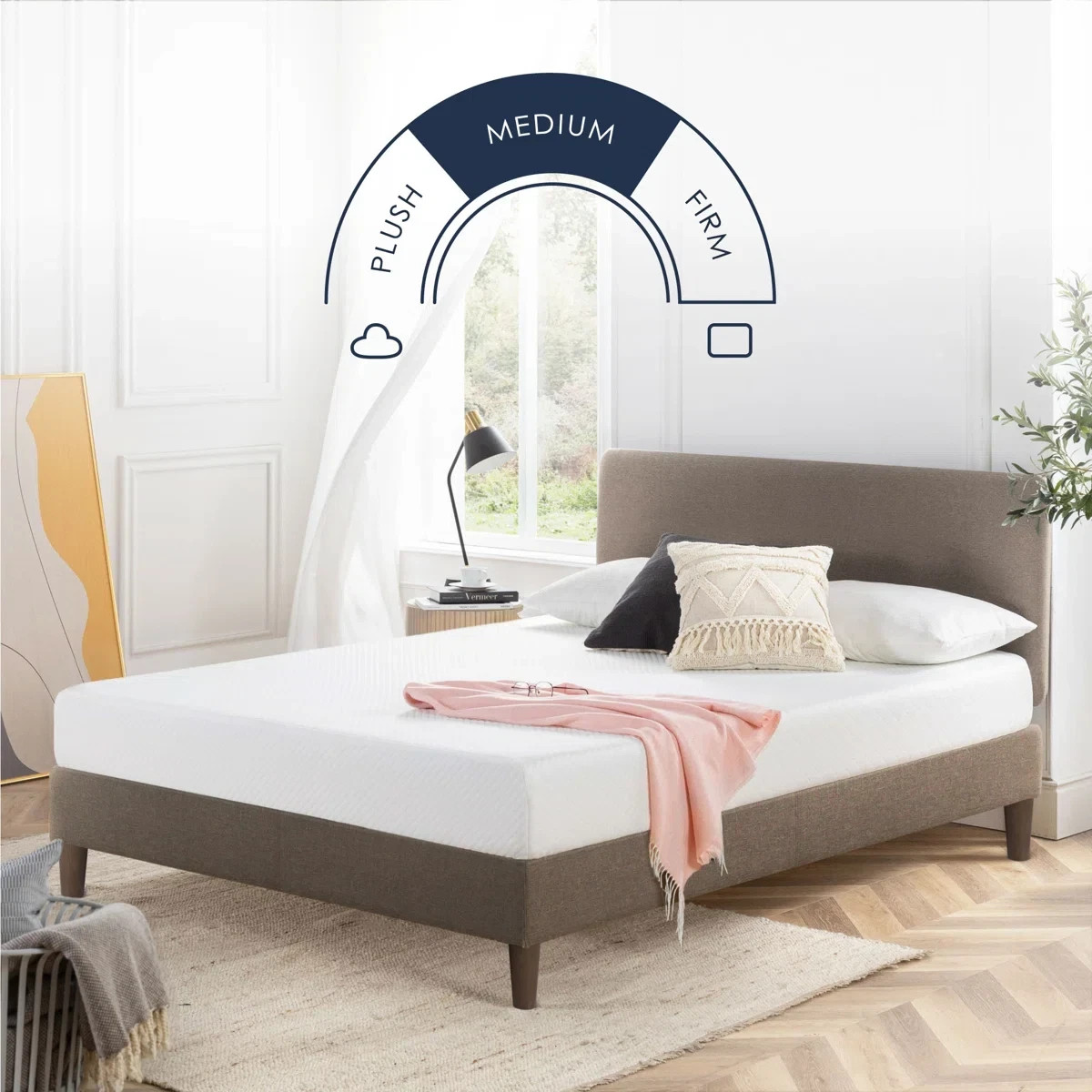 8” Medium Memory Foam Mattress in a Box – Twin. 39″ x 75 L.