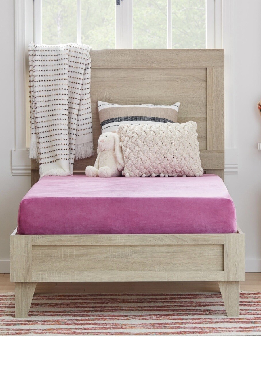 Kids Waterproof Gel Memory Foam Twin Size Mattress (Pink)