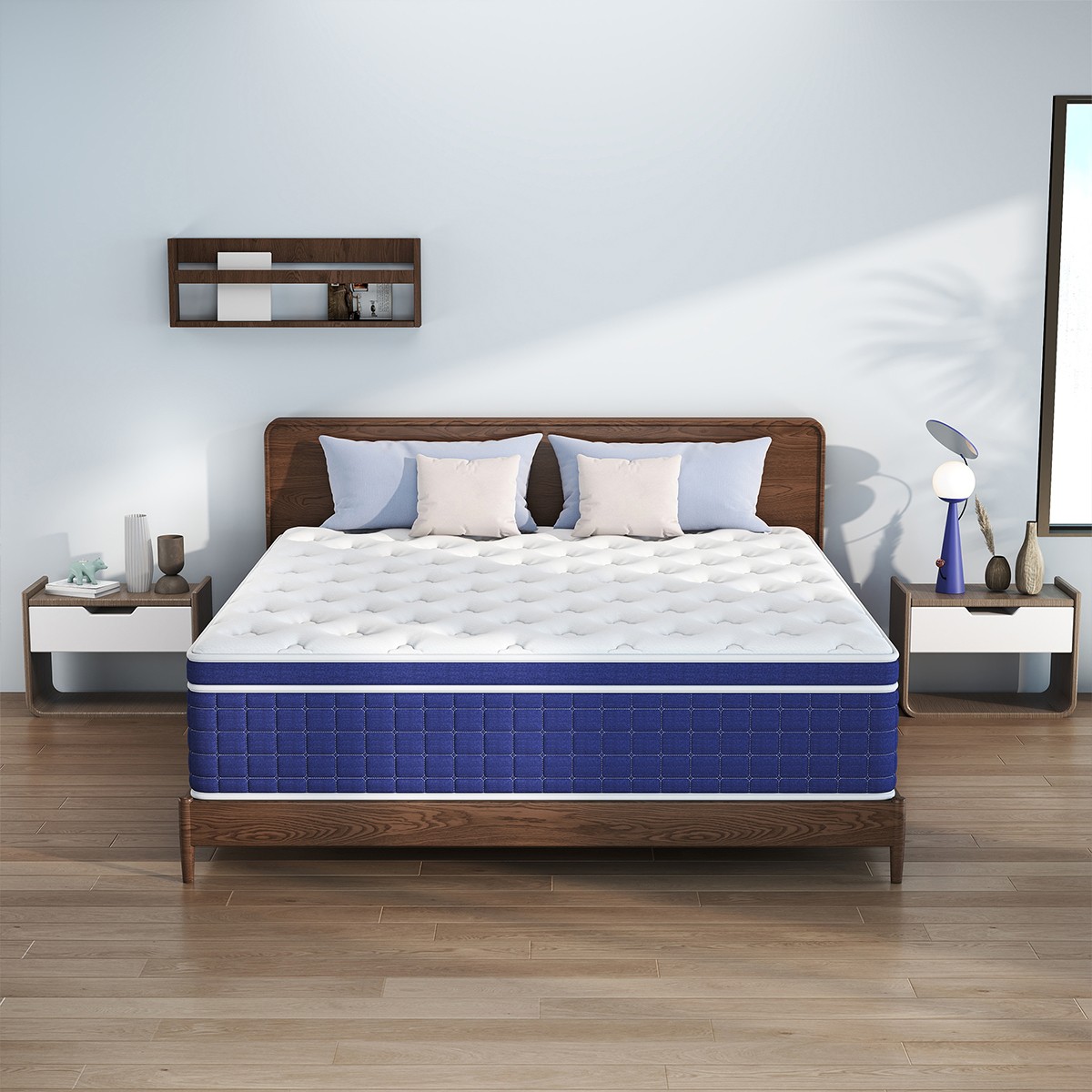 14/12 Inch Twin Full Queen King Size Mattress Memory Foam Spring Bed-in-a-Box