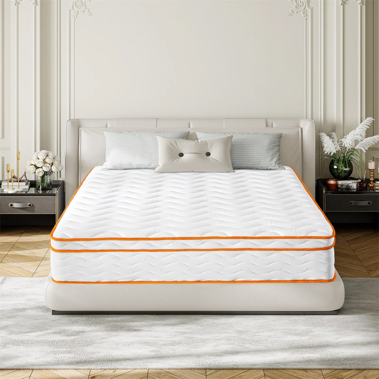 10″ 12″Twin Full Queen King Size Gel Memory Foam Hybrid Spring Mattress In A Box