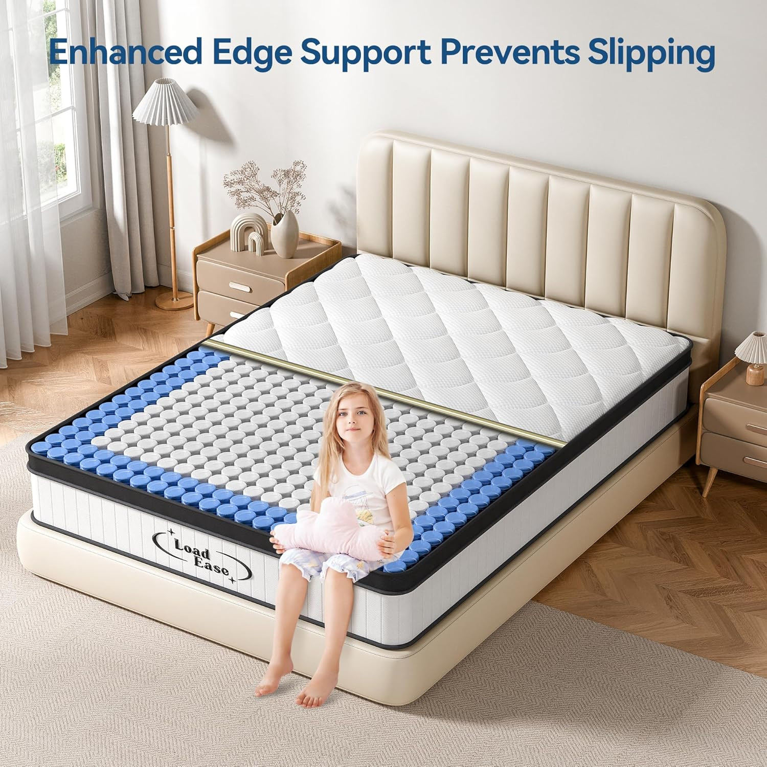 King Size Mattress 12 Inch King Mattress in a Box for Back Pain Relief Upgrad…