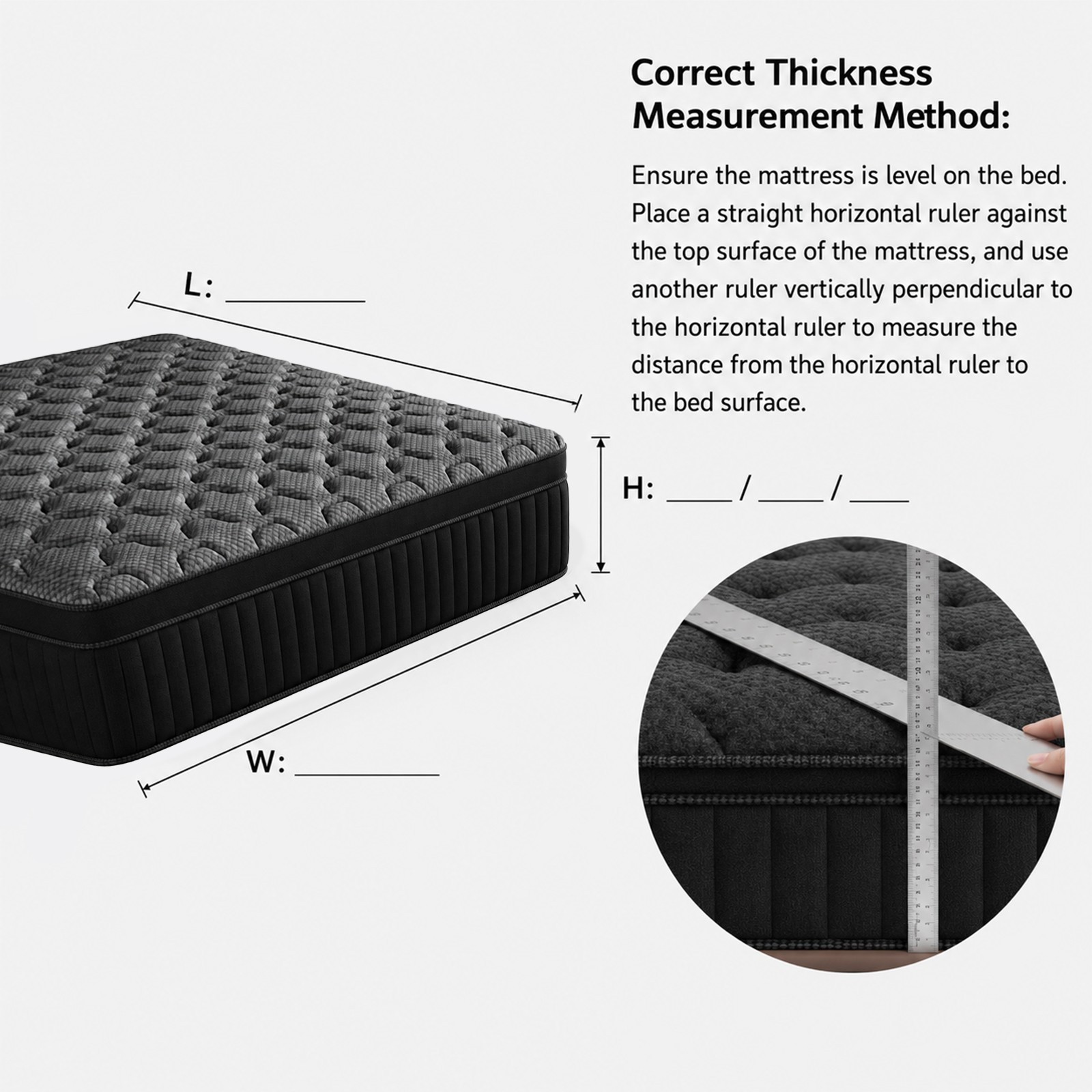 King Size Memory Foam Mattress 8Inch，Mattress in a Box
