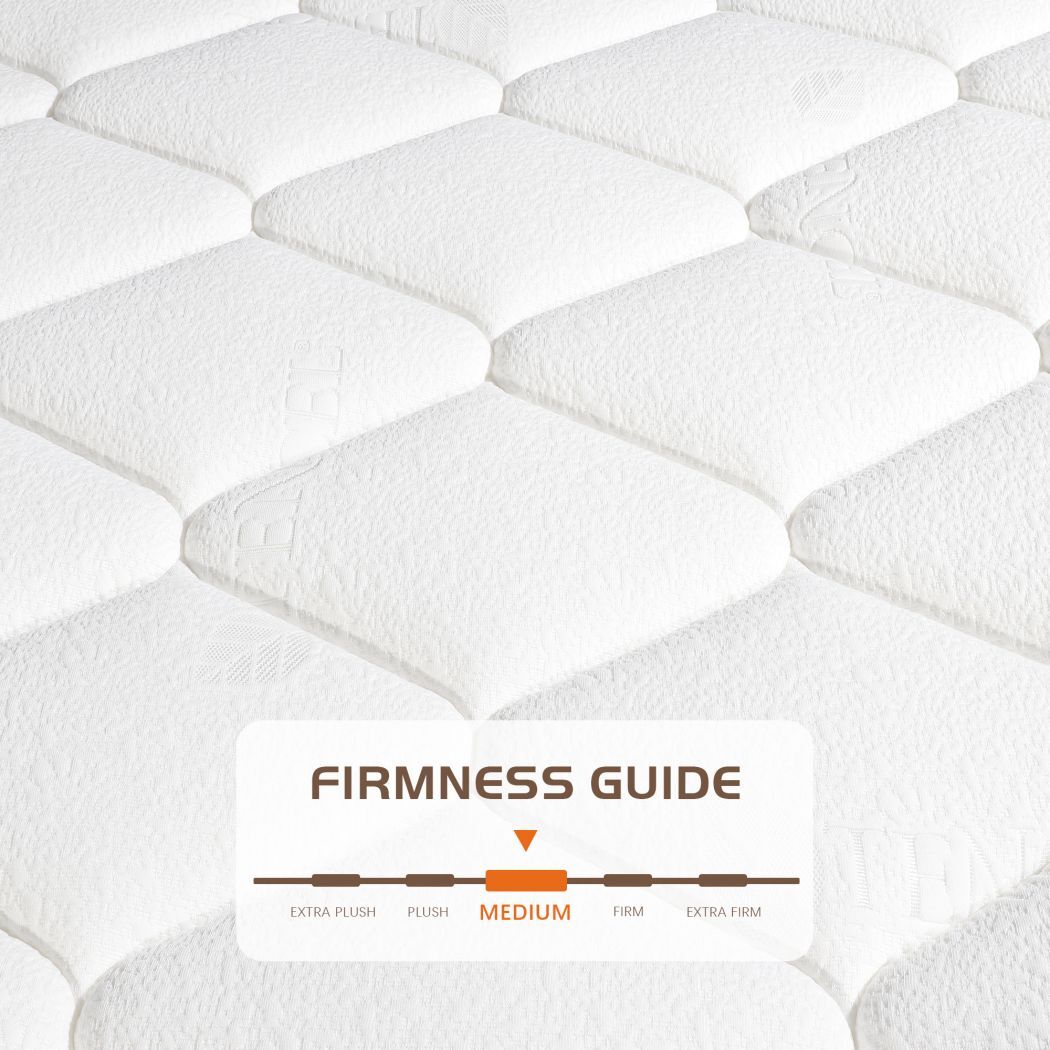 12″/14″ Twin Full Queen King Size Mattress Hybrid Spring Foam White Bed in a Box