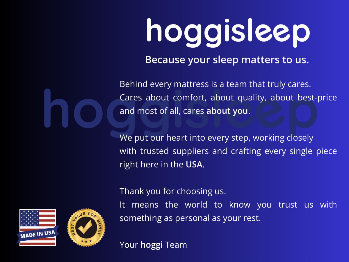 8″ – 10″ Memory Foam Mattress – Sizes: Twin, Full, Queen, King – hoggisleep NEW