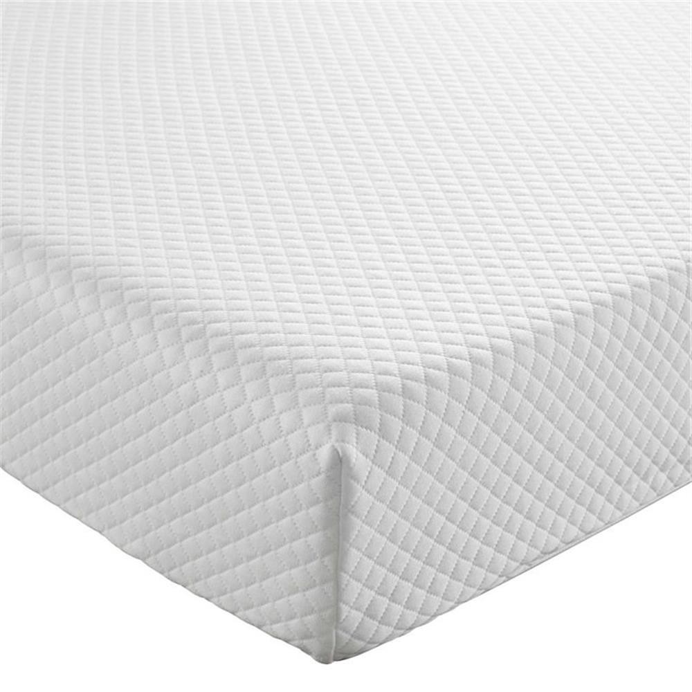 Pemberly Row 6″ Modern Memory Foam Narrow Twin Mattress in White