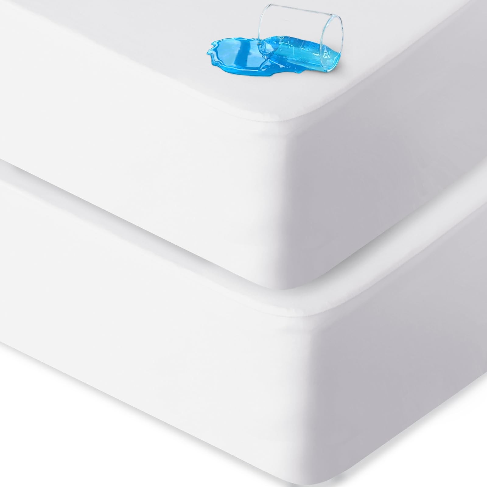 2 Pack Full Size Mattress Protector 54″ x 75″, White