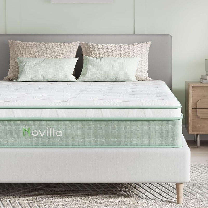 Queen Hybrid Mattress 12 Inch Pillow Top Gel Foam Motion Isolation Support New