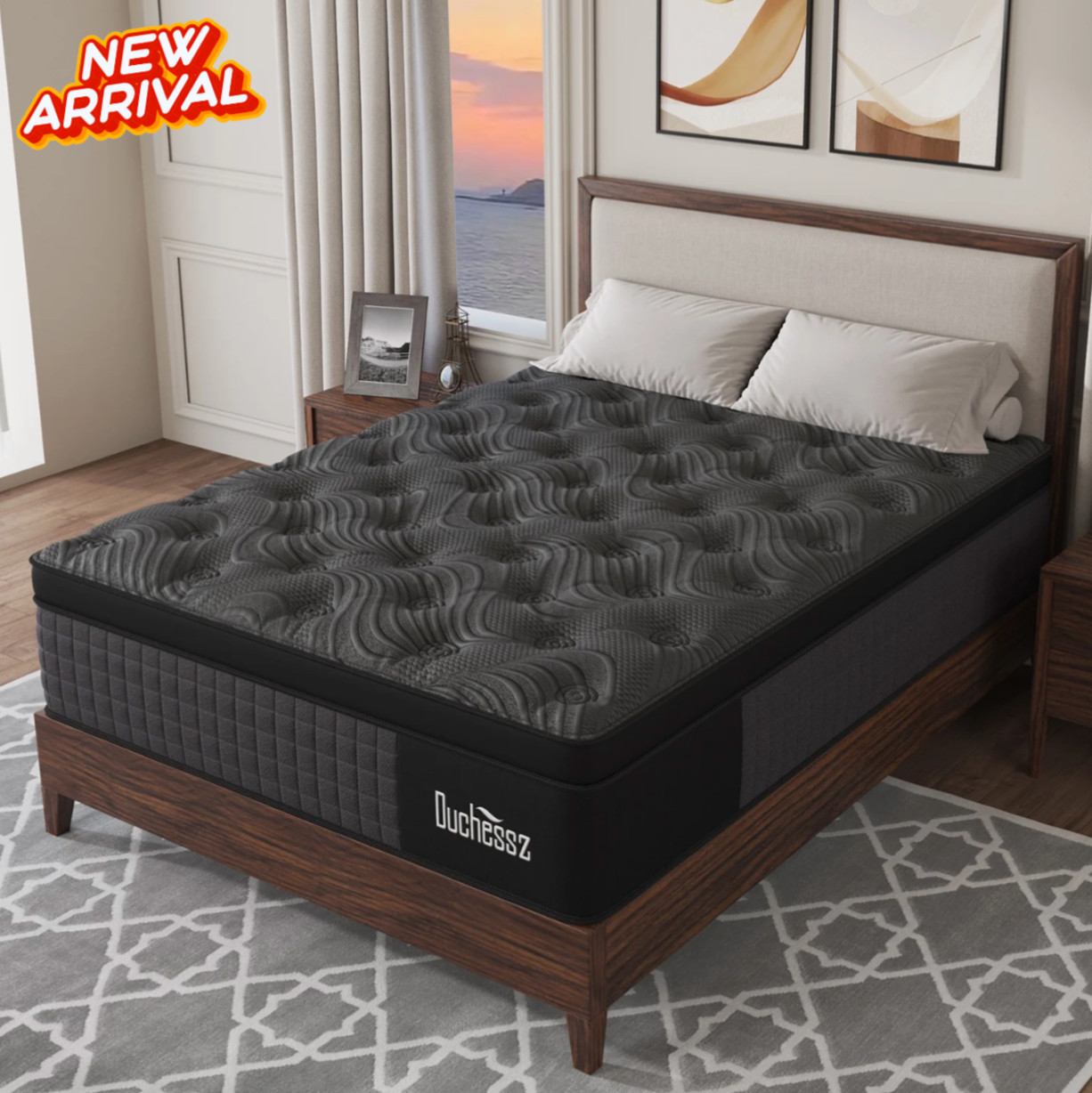 12in Full Gel Memory Foam Hybrid Mattress Medium Firm Bed Colchon Full Cama Box