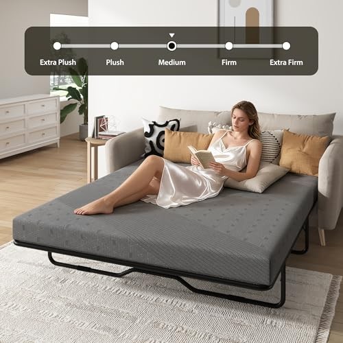 4 Inch Full Size Gel Memory Foam Sofa Mattress Sofa Full 4.0 Inches Dark Gray2