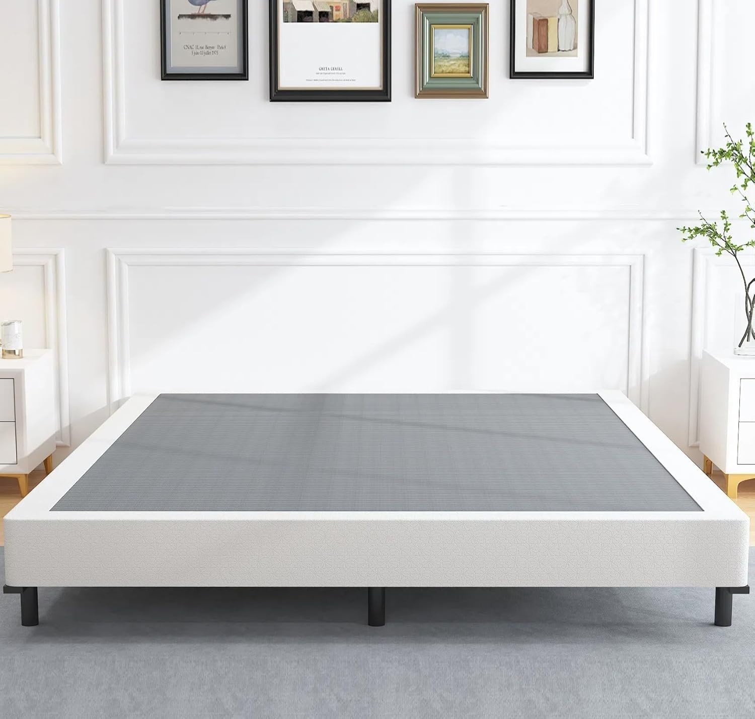 6 Inch Full Box Spring and Cover Set, Box Springs Full Size, Heavy Duty Mattr…