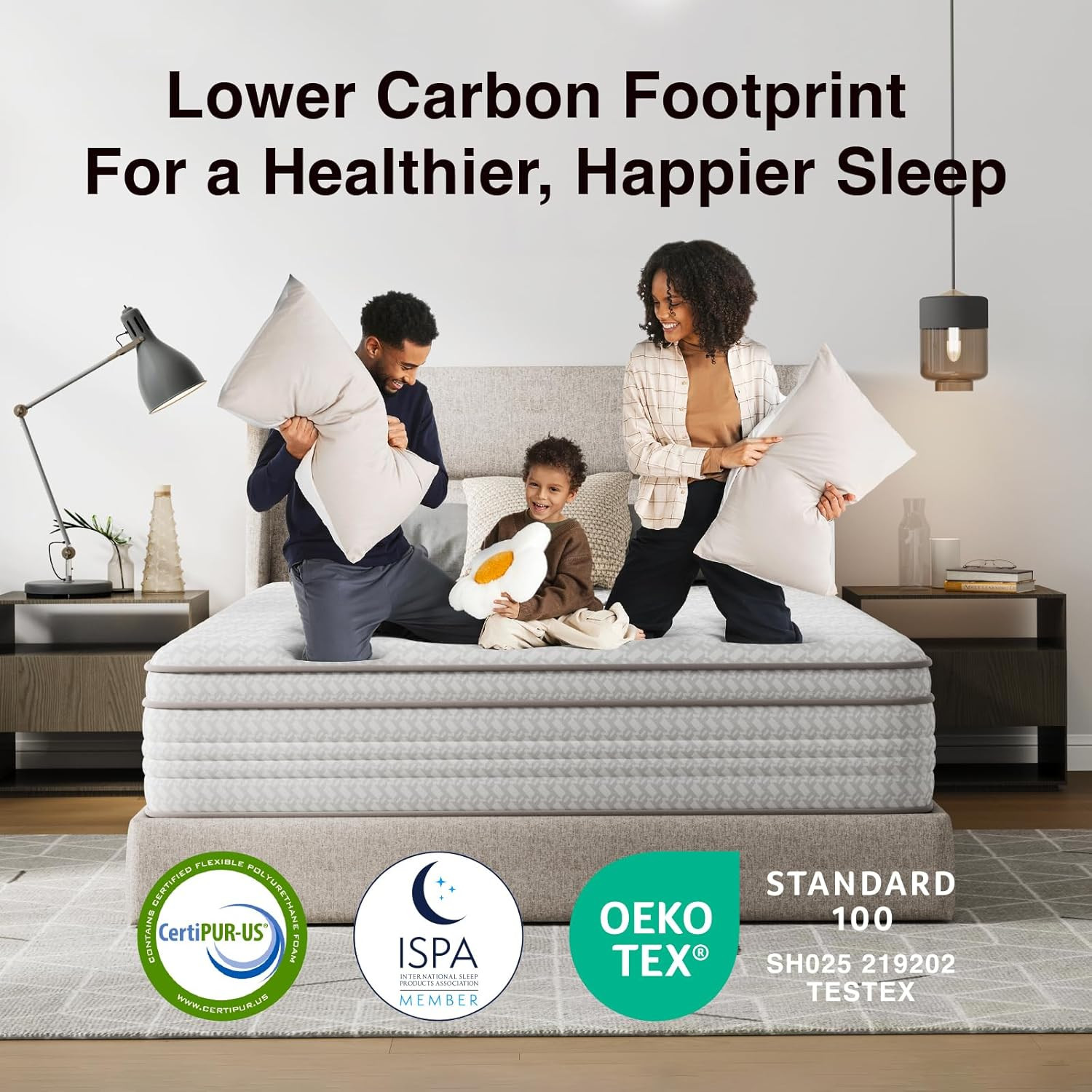 10 Inch Queen Size Mattress in a Box, Hypoallergenic & Back Pain Relief, Hybrid