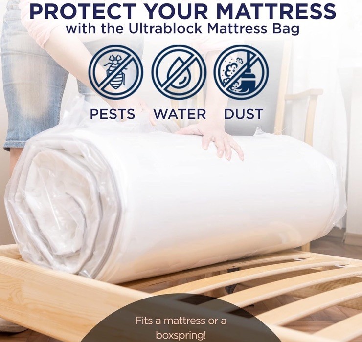 UltraBlock® Professional Grade Queen Mattress Bag – New