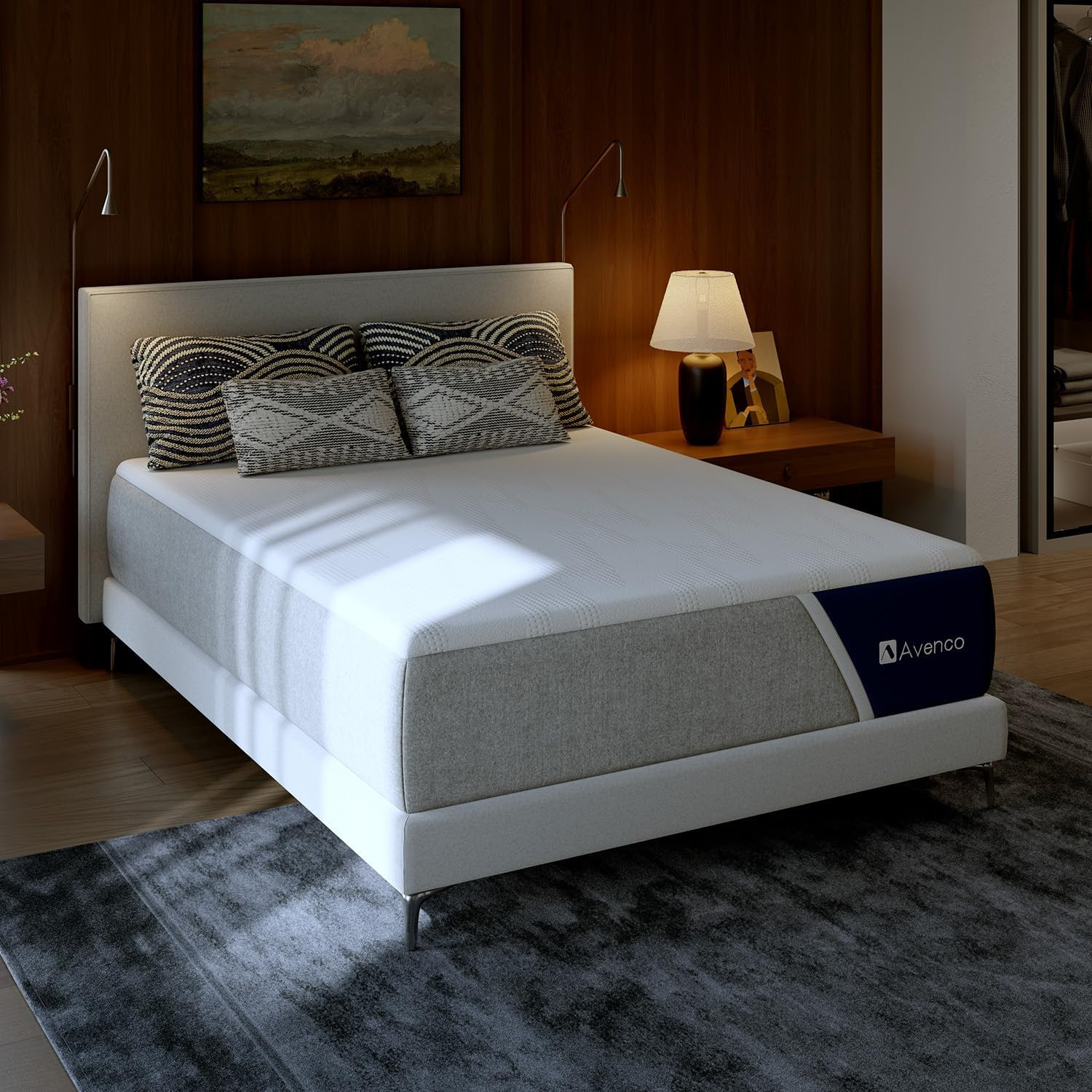 10 Inch Queen Mattress with Open-Cell Foam for Breathable Comfort, Gel Memory Fo