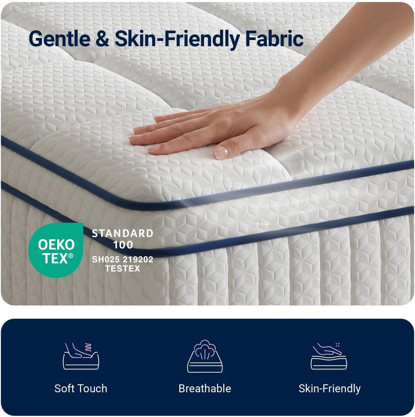 Medium Firm Twin Mattress 10 Inch – Excellent Motion Isolation & Edge Support