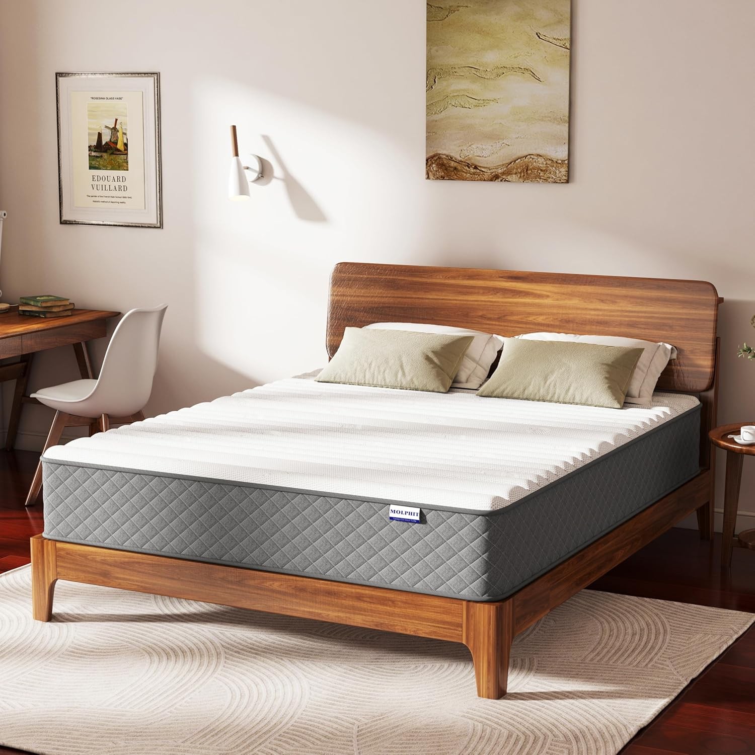 12 Inch Full Size Mattress Medium Firm Hybrid Mattress in a Box 7-Zone Memory