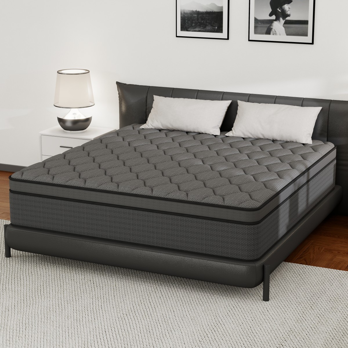 8″/12″/14″ Gel Memory Foam Mattress Pocket Spring Twin Full Queen King in a Box