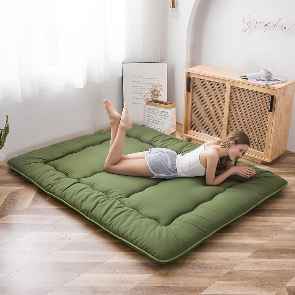 Japanese Floor Mattress Futon Mattress, Foldable Mattress Thicken Tatami Mat Sle
