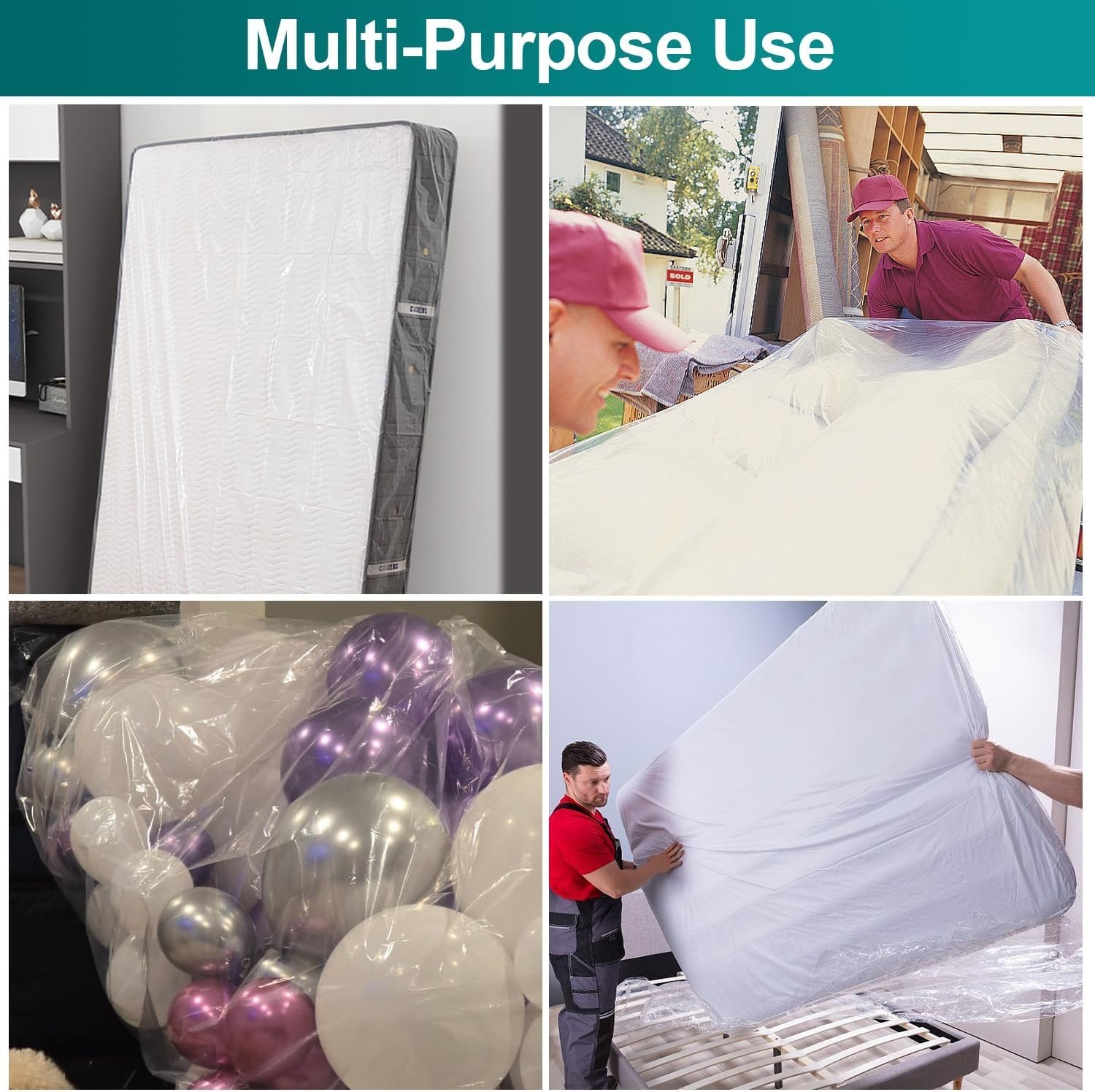 Plastic Mattress Protector Cover – Waterproof and Dust-Proof for Twin/Full Sizes