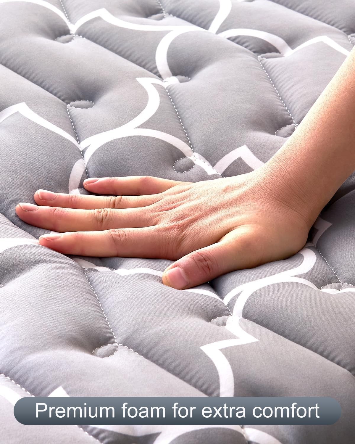 6th Generation Japanese Floor Futon Mattress Extra-Thick 9-Layer Modern Futon W/