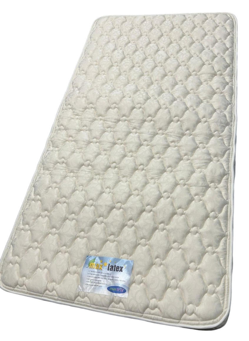 HSM Hickory Bedding 3″ Twin Latex Mattress Organic Cotton Nanotex 73 x 37.5 x 5″