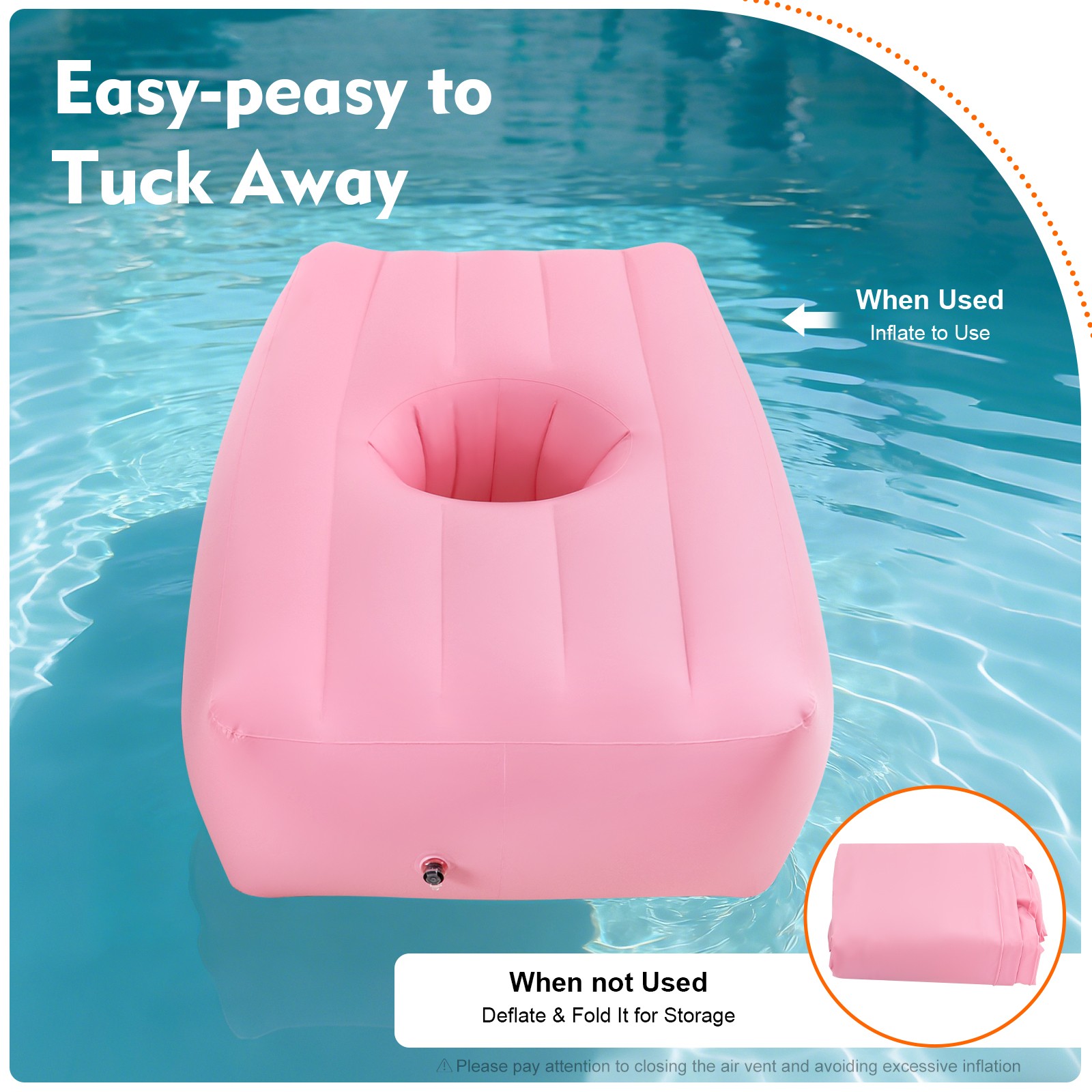 Foldable Inflatable Mattress w/ Reusable Electric Air Pump Post Surgery Recovery