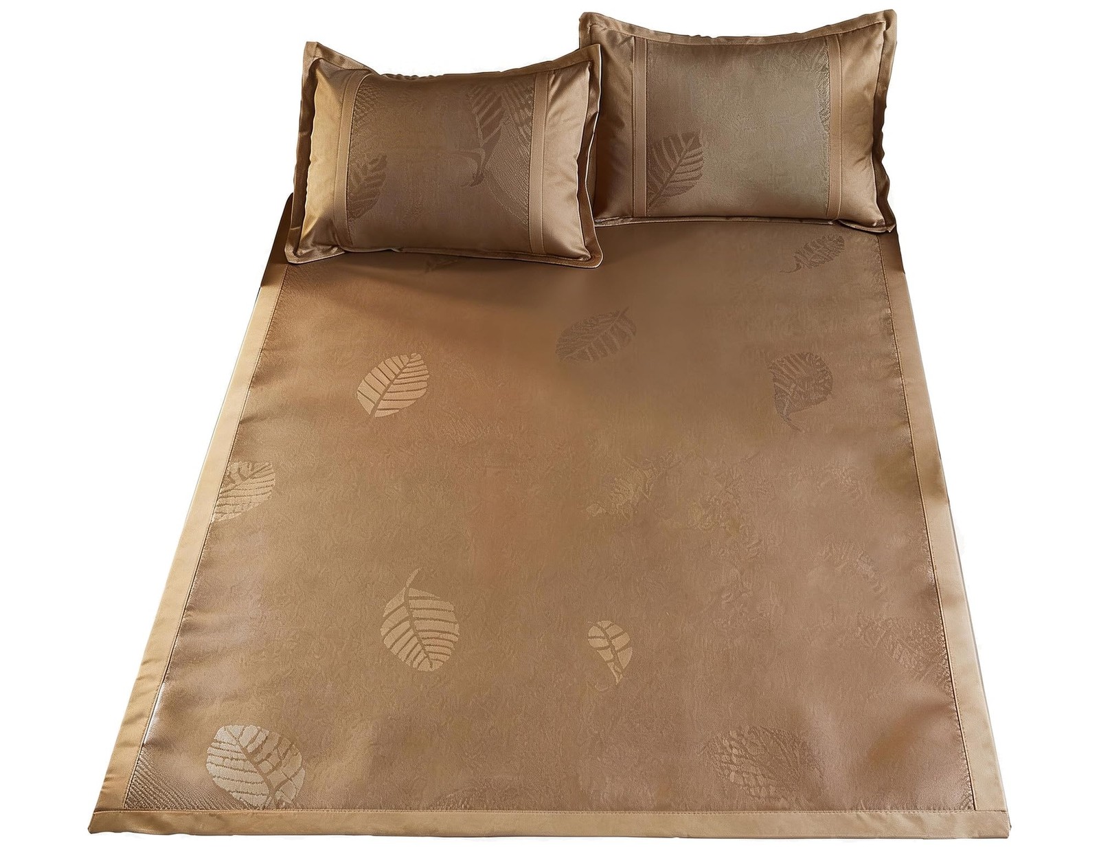 Square Cooling Bedding Mat,Ice Silk Rattan Matting,Foldable Jacquard Mixed Ic…