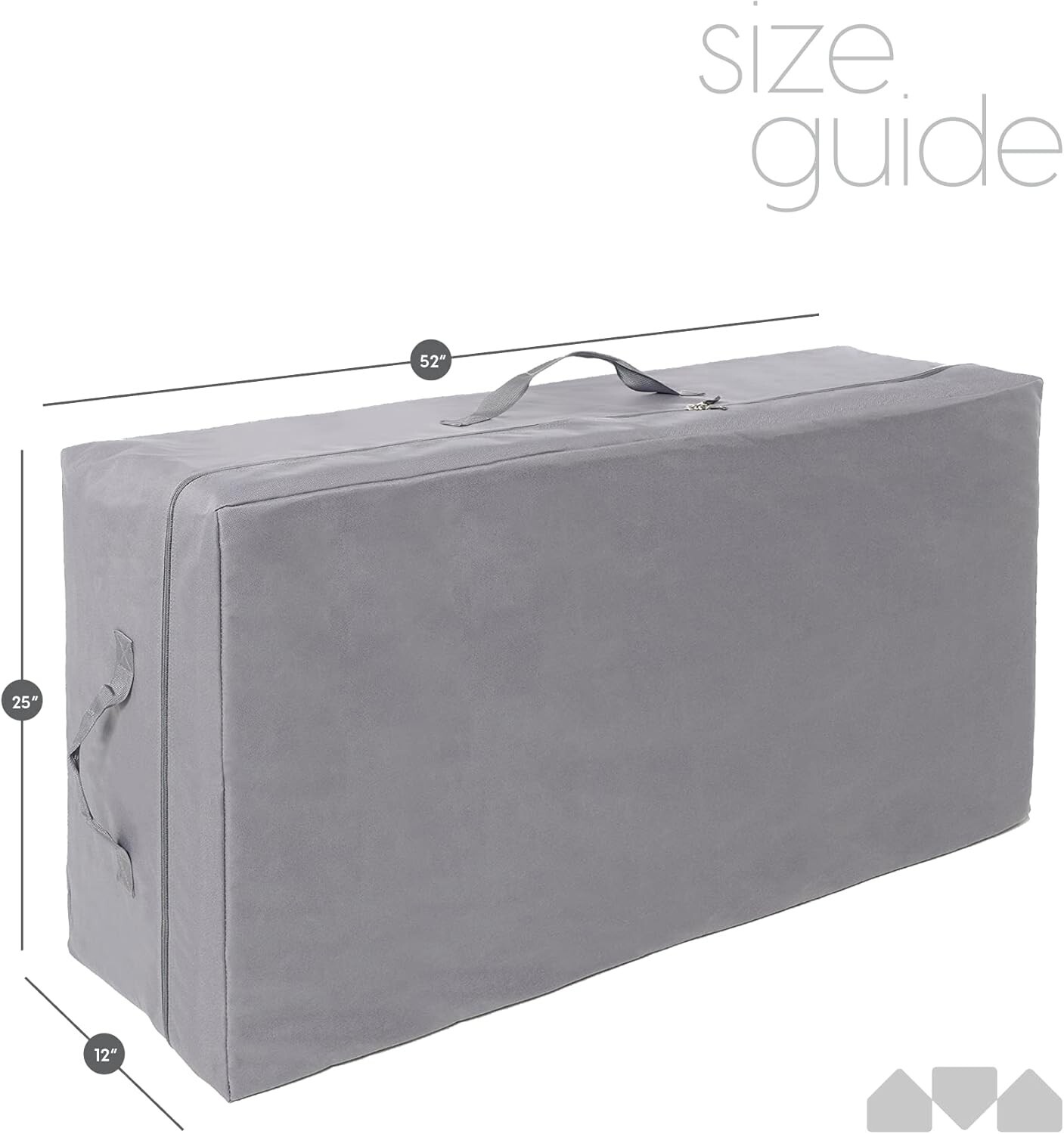 Custom Fit Carry Case for 4″ Full Size Tri-Fold Mattress—Lightweight & Durable