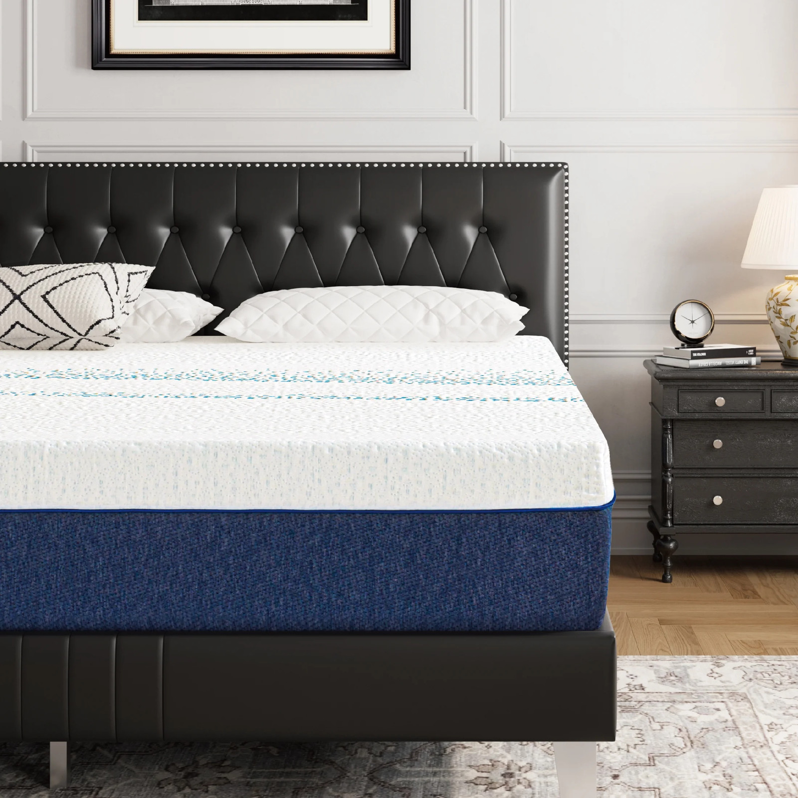 Memory Foam Mattresses Medium Firm Jacquard Cover Twin/Full/Queen