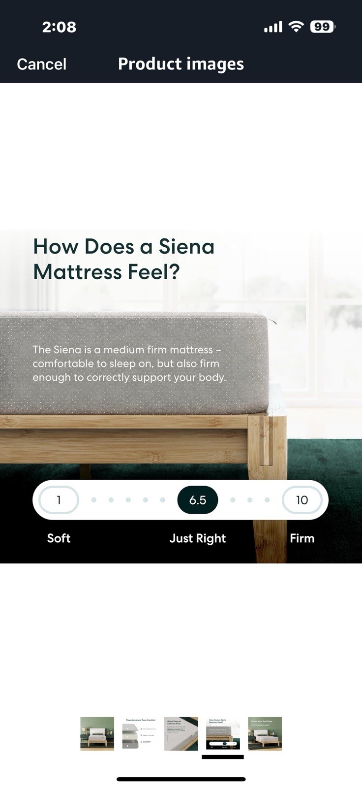 Siena 6″ King Foam Mattress – Medium Firm – 180 Night Trial – Premium