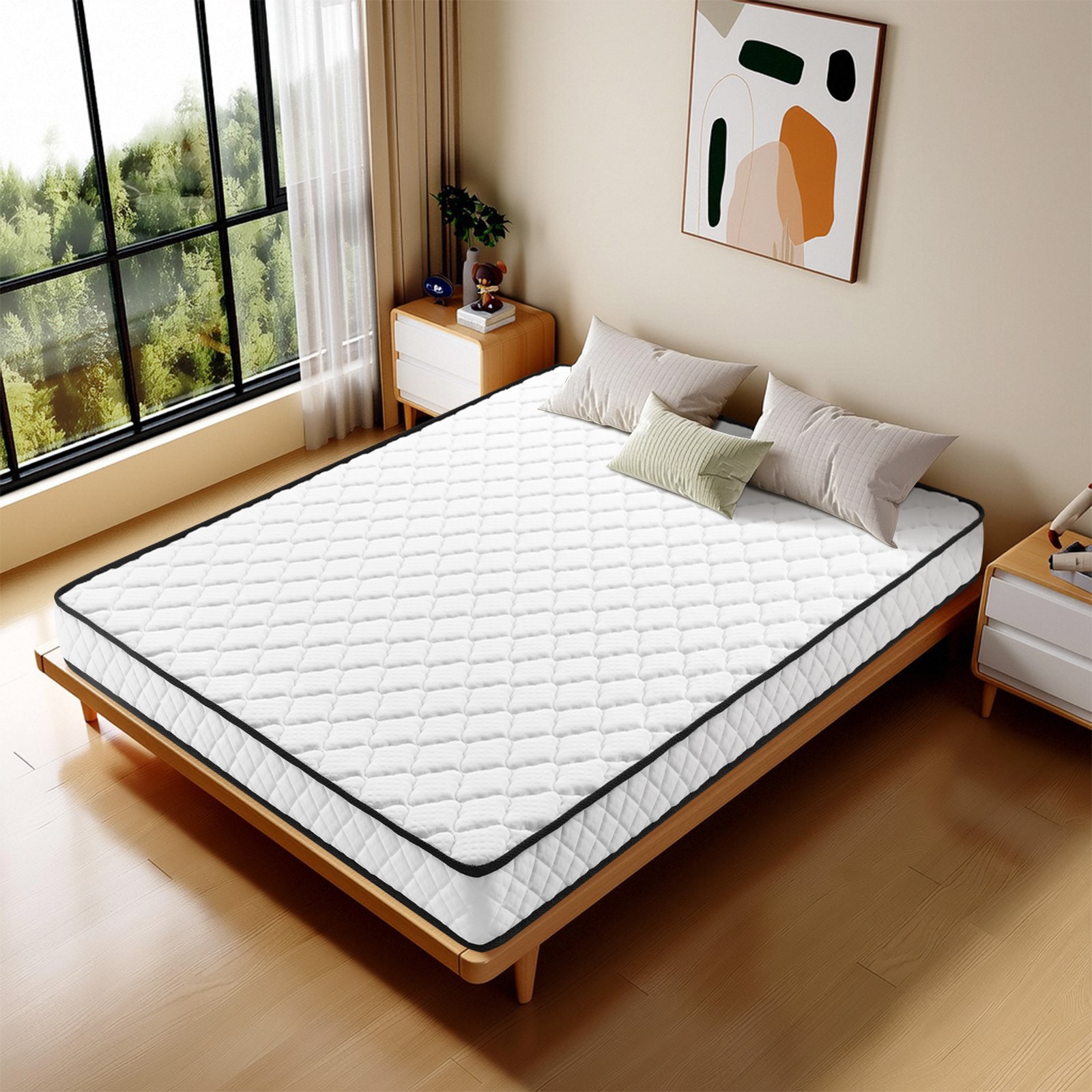 6Inch Gel Memory Foam Mattress Medium Firm Twin Txl Full Queen Size Bed in a Box