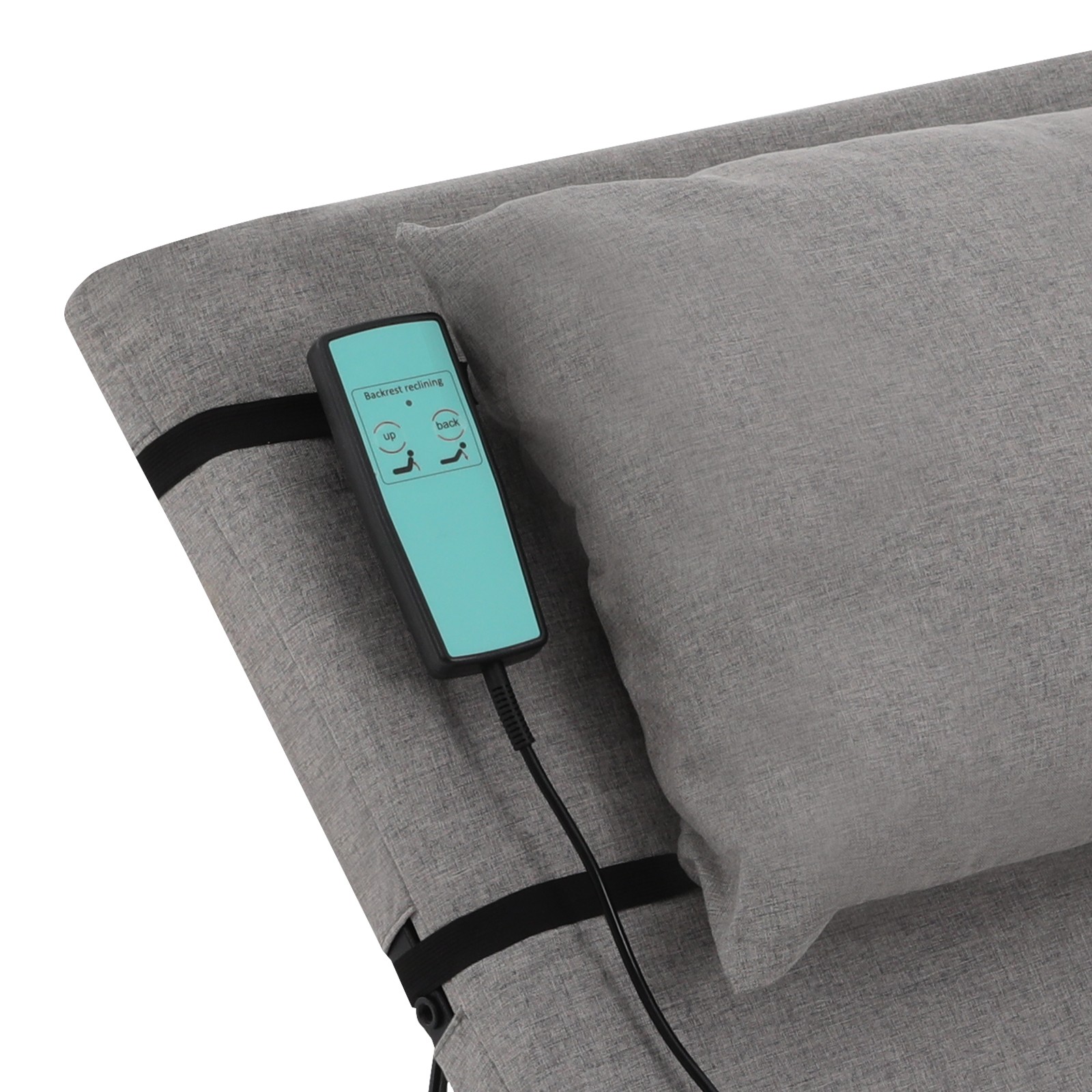 Electric Assisted Wake-up Relax Bed Electric Lifting Mattress Bed Backrest Grey