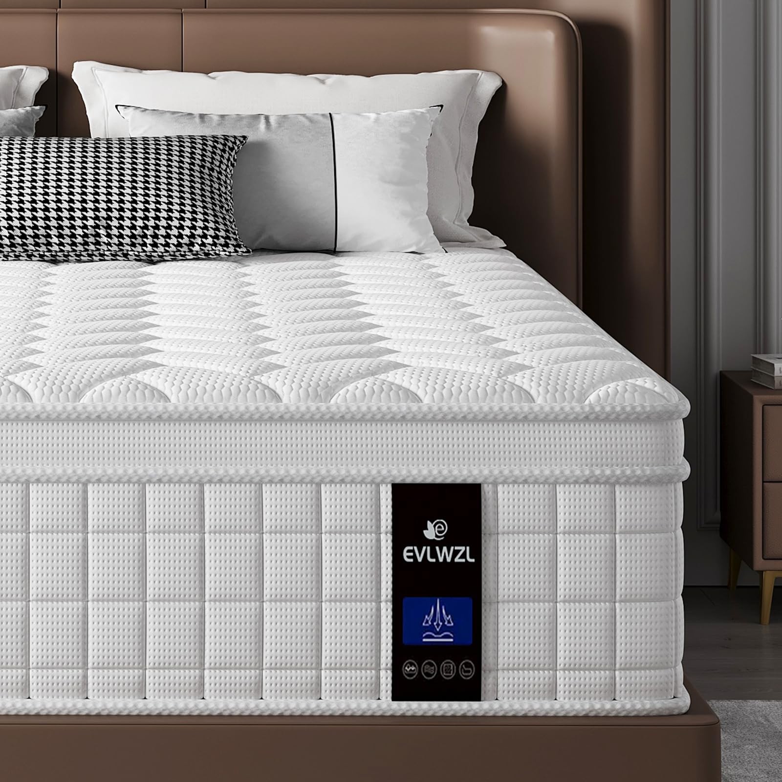 Full Size Mattress,10 inch Memory Foam Hybrid Mattresses in a Box，Full Mattre…