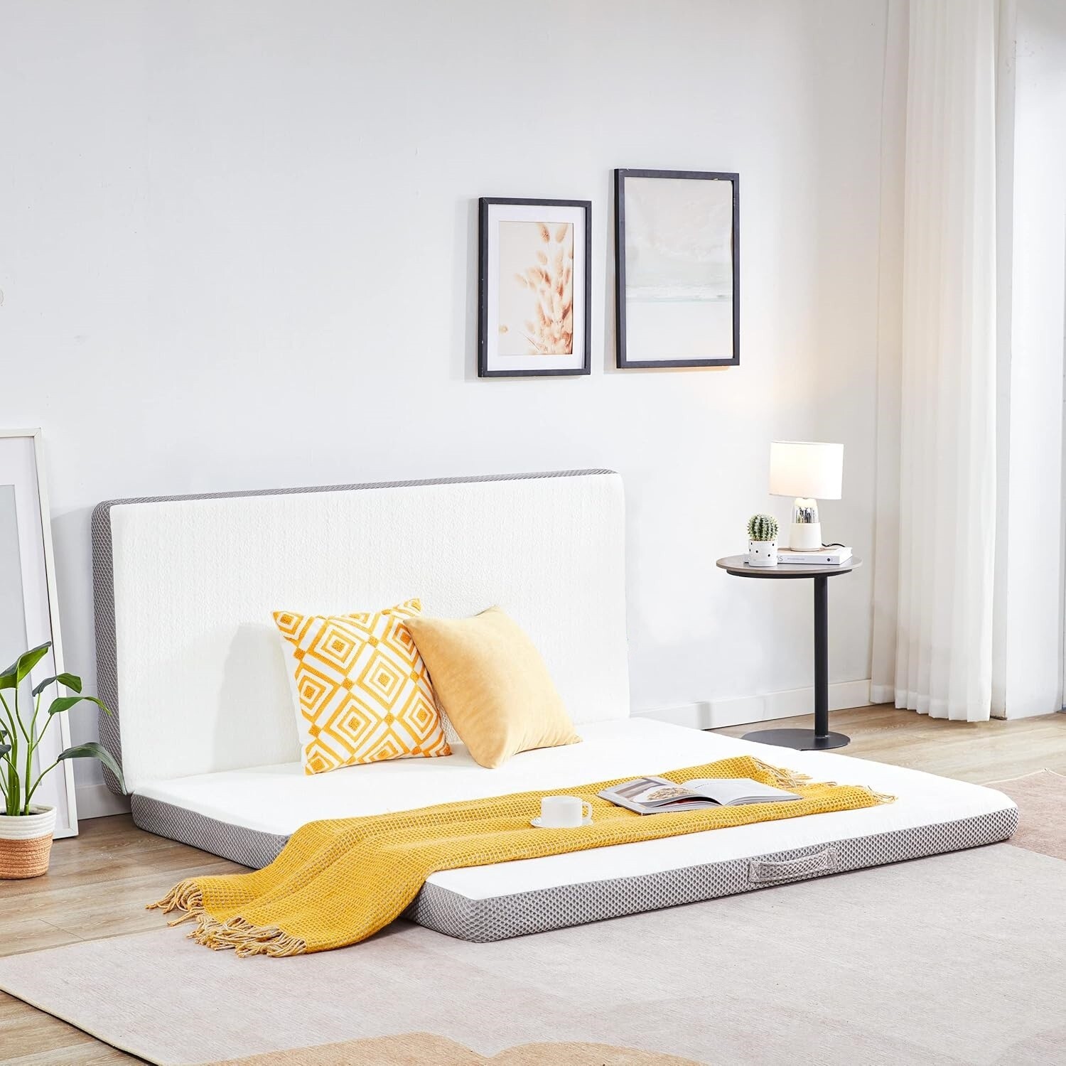 Colchón plegable para acampar cama de invitados plegable de espuma viscoelástica