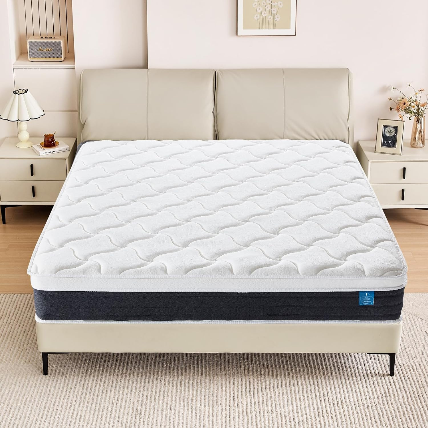 King Size Mattress 12 Inch Mixed Mattress 80″*76″*12″ Boxed Gel Memory Foam Matt