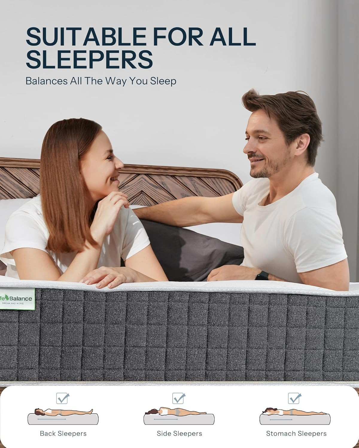 12”Twin Size Mattresses, Hybrid Mattress in a Box with Individual Pocket Coils