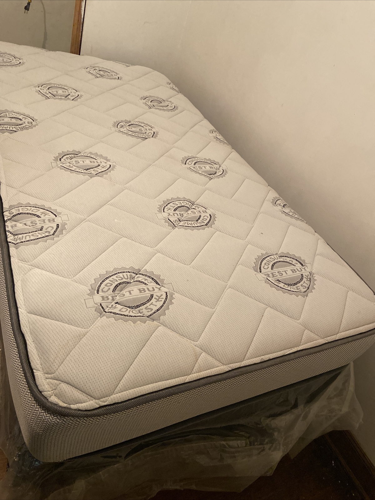 Grandeur Deluxe Twin Size (39″x75″x12″) Mattress and Box Spring Set – Fully…
