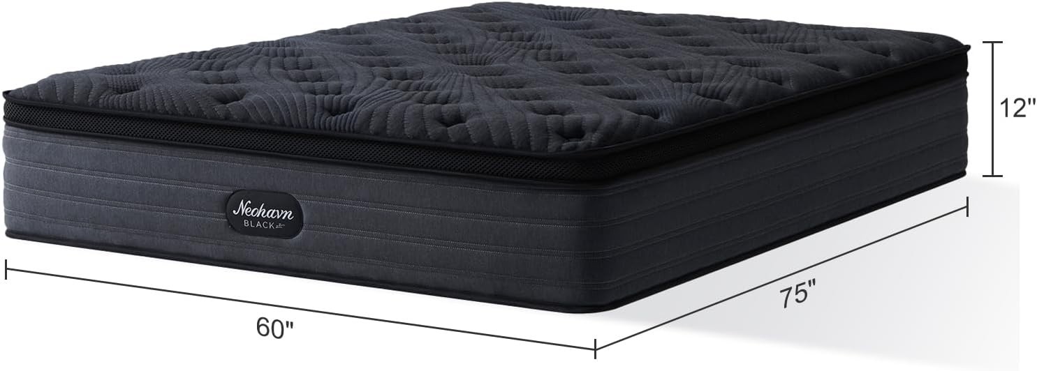 Short Queen Mattress,12 Inch Cooling Gel Memory Foam – Medium Firm Hybrid RV Mat