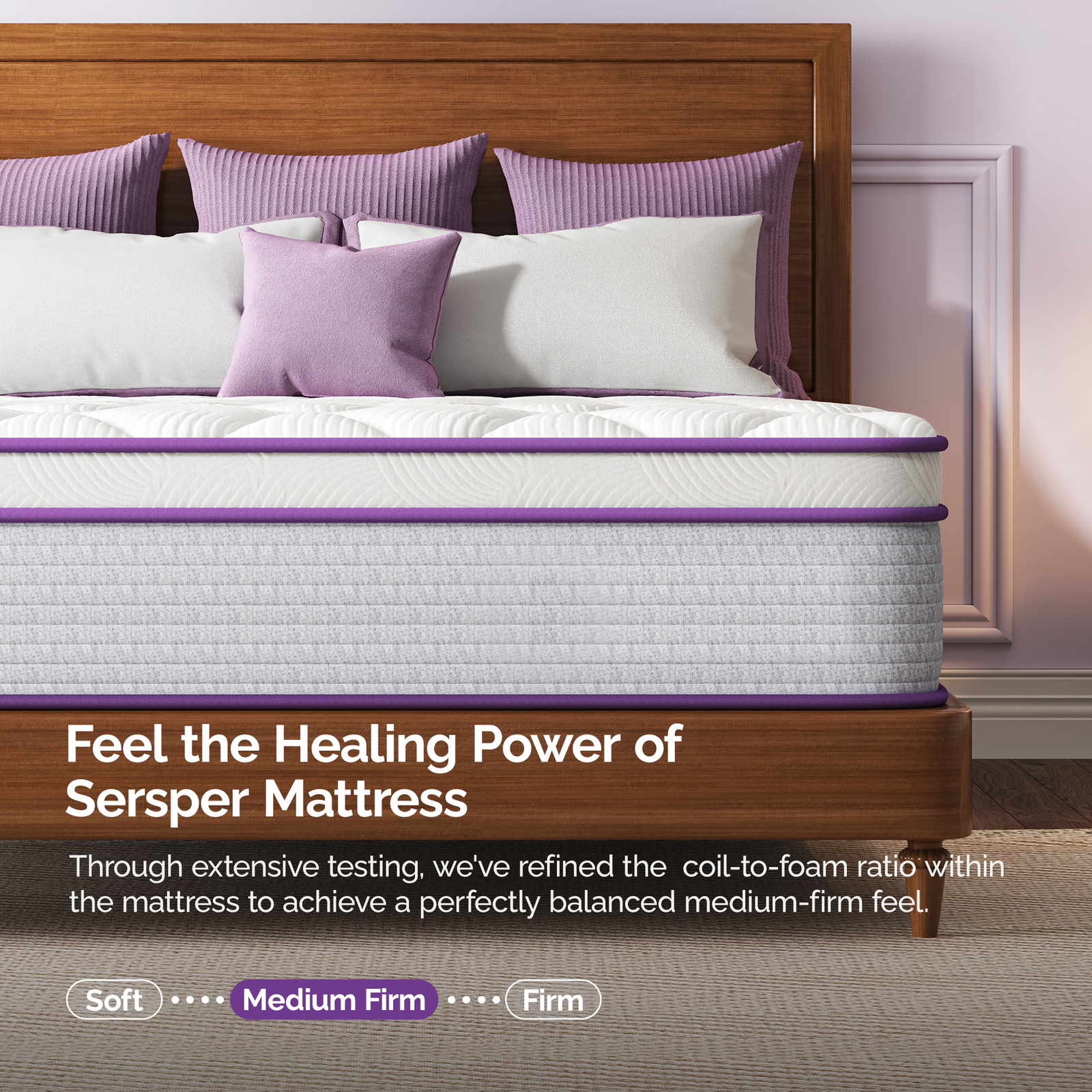 8/10/12 in Pillow Top Memory Foam Hybrid Mattress In A Box, Twin/Full/Queen/King