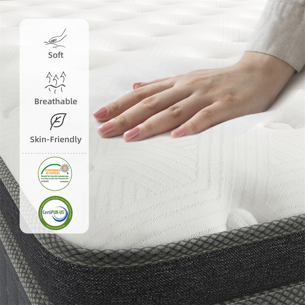 10/12/14 Inch Memory Foam Mattress Twin Full Queen King Size Spring Bed in a Box