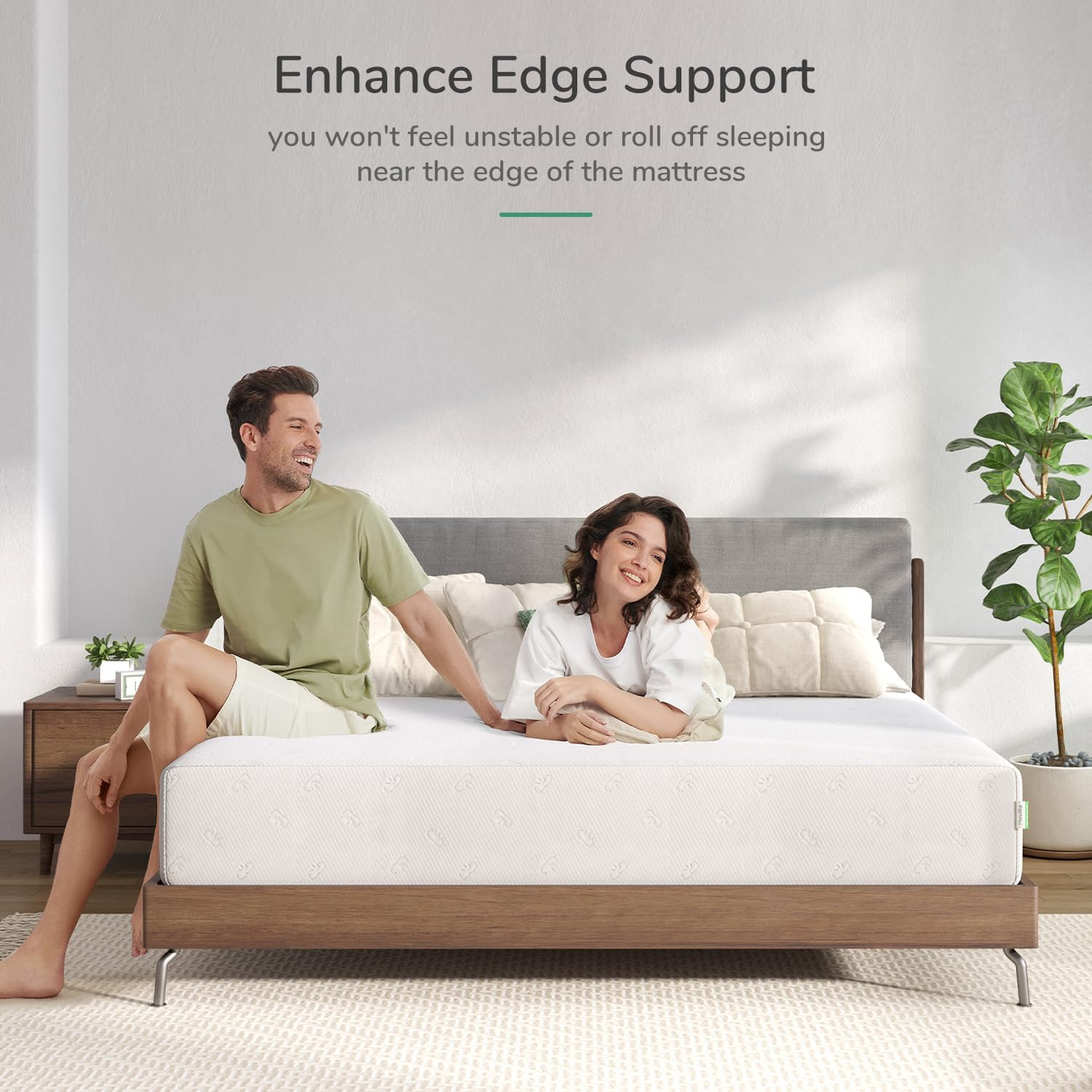 King Mattress, 12 Inch King Size Memory Foam Mattress with Comfort Foam for Pres