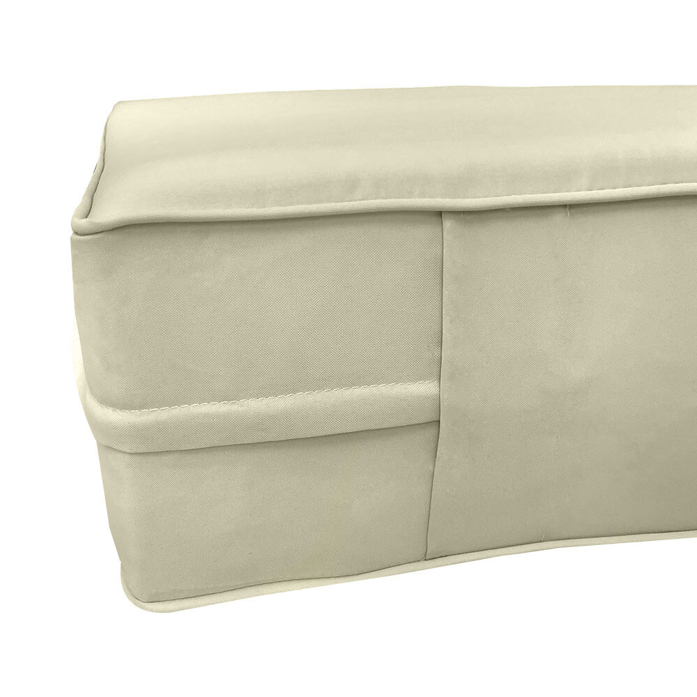 |COVER ONLY| Outdoor Piped Trim 6″ Twin Size Daybed Fitted Sheet Slipcover AD005