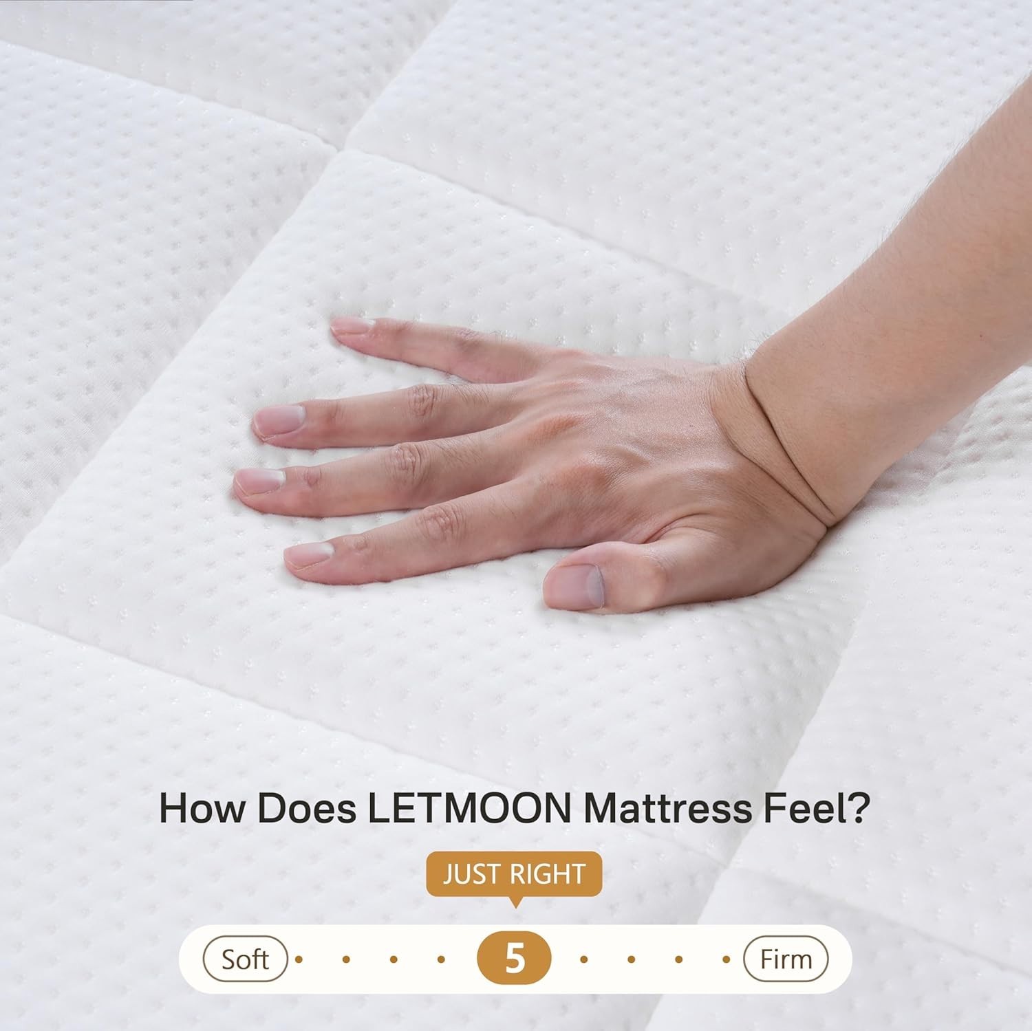 King Size Mattress (High-End Upgraded) Hotel-Level Luxury 16 Inch Hybrid King Ma