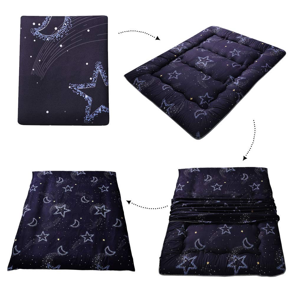 Japanese Futon Mattress Floor Mattress Sleeping Pad Foldable Mat Roll Up Camp…