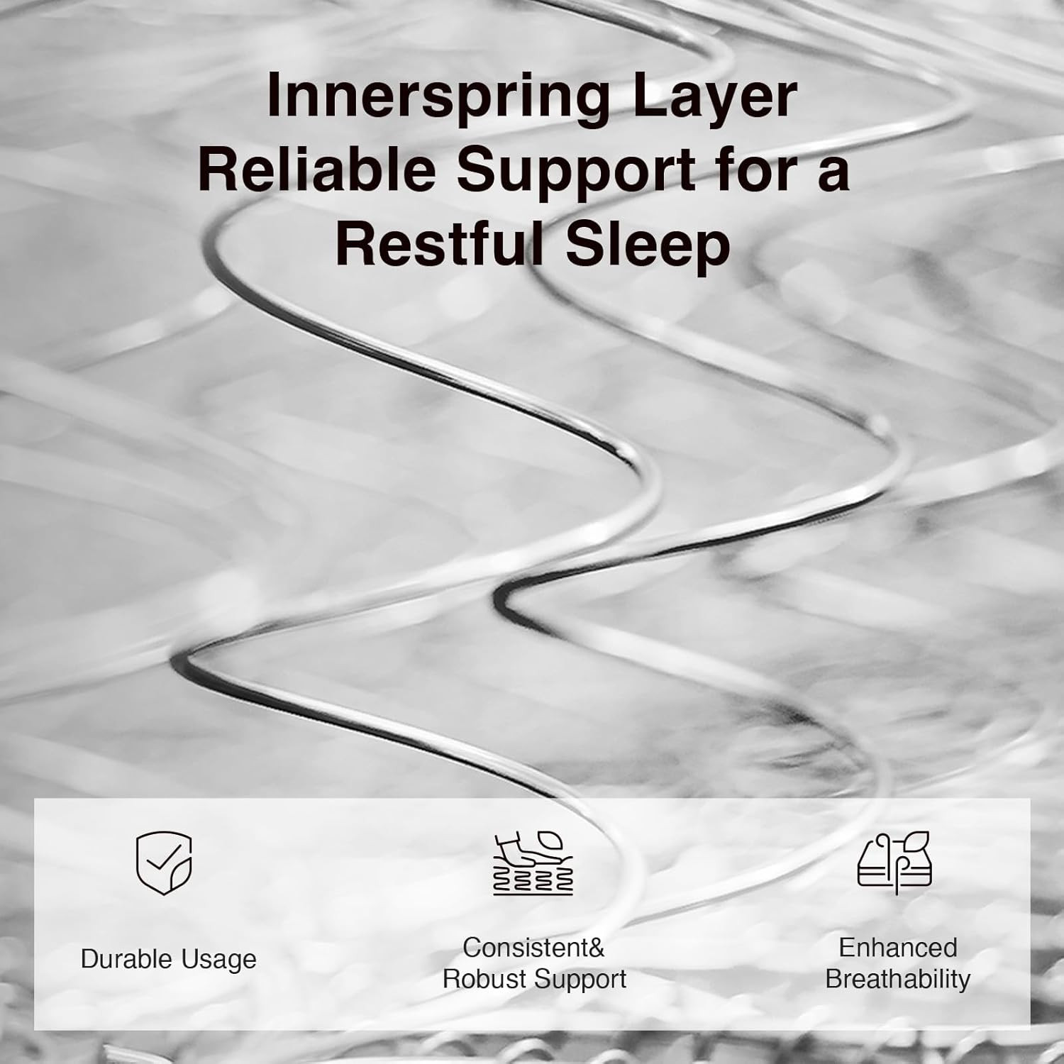 6 Inch Twin Mattress, Hybrid Mattress Twin in a Box with Bonnell Spring & Gel Me