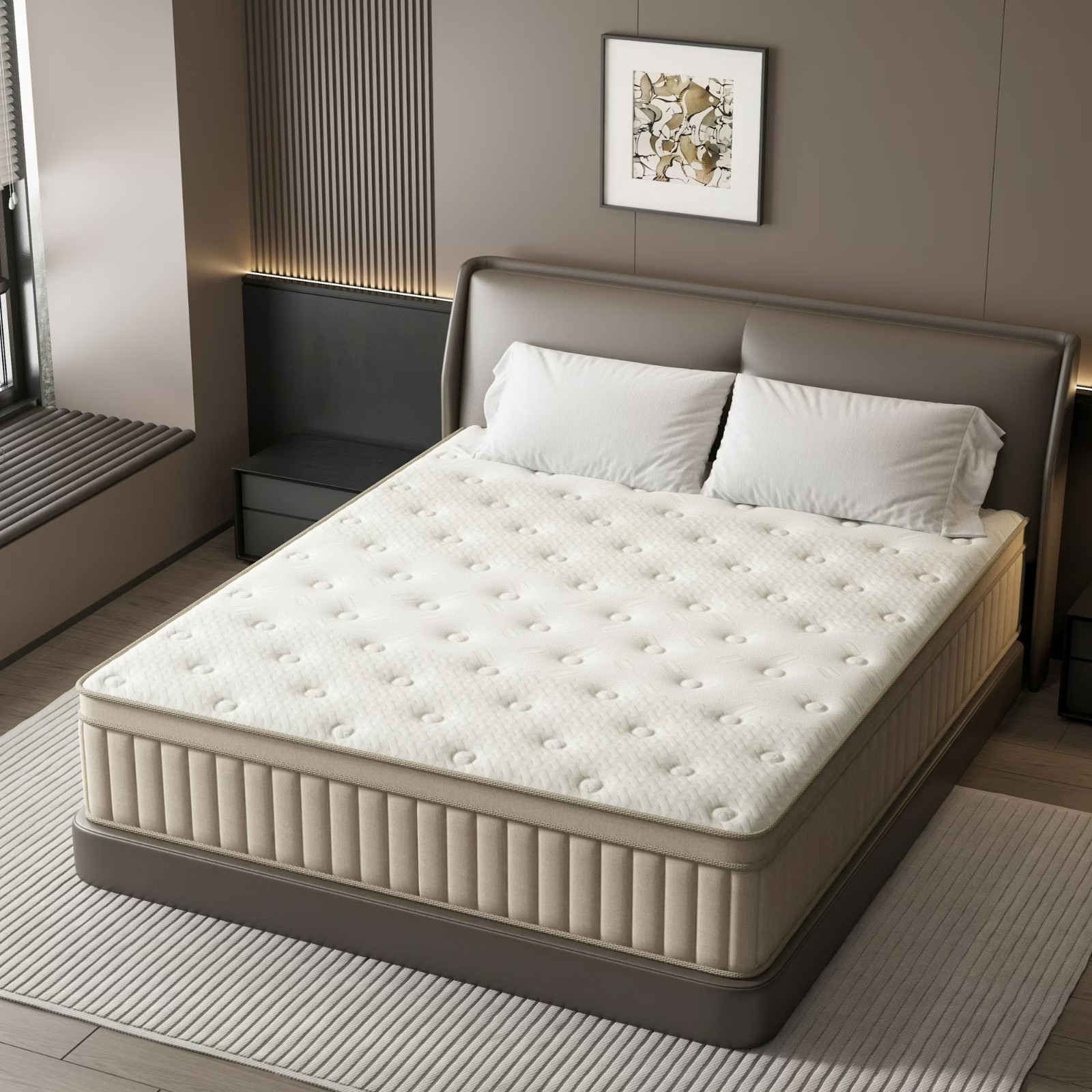 12/14 Inch Gel Memory Foam Hybrid Mattress Spring Twin Full Queen King Size Box