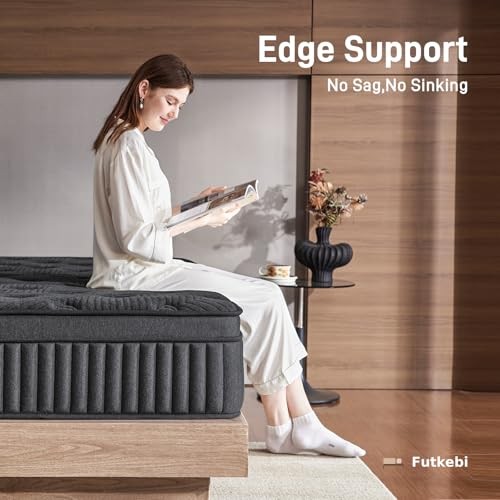 Mattress 14 Inch, Medium Firm Hybrid Mattress in a Box with Memory Full 14″