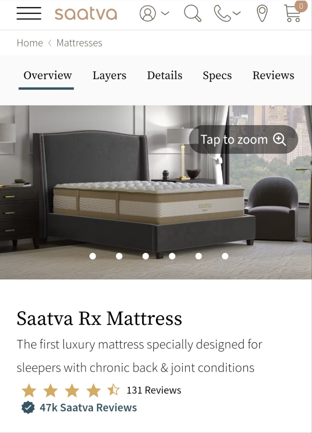 Saatva Rx Mattress King/ Cal-King