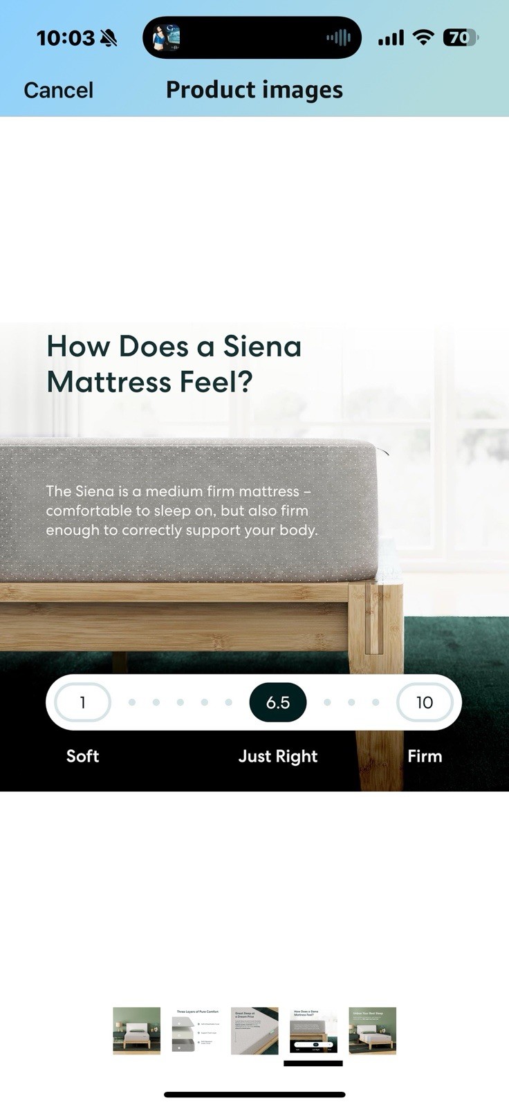 Siena 6″ Full Foam Mattress – Medium Firm – 180 Night Trial – Premium