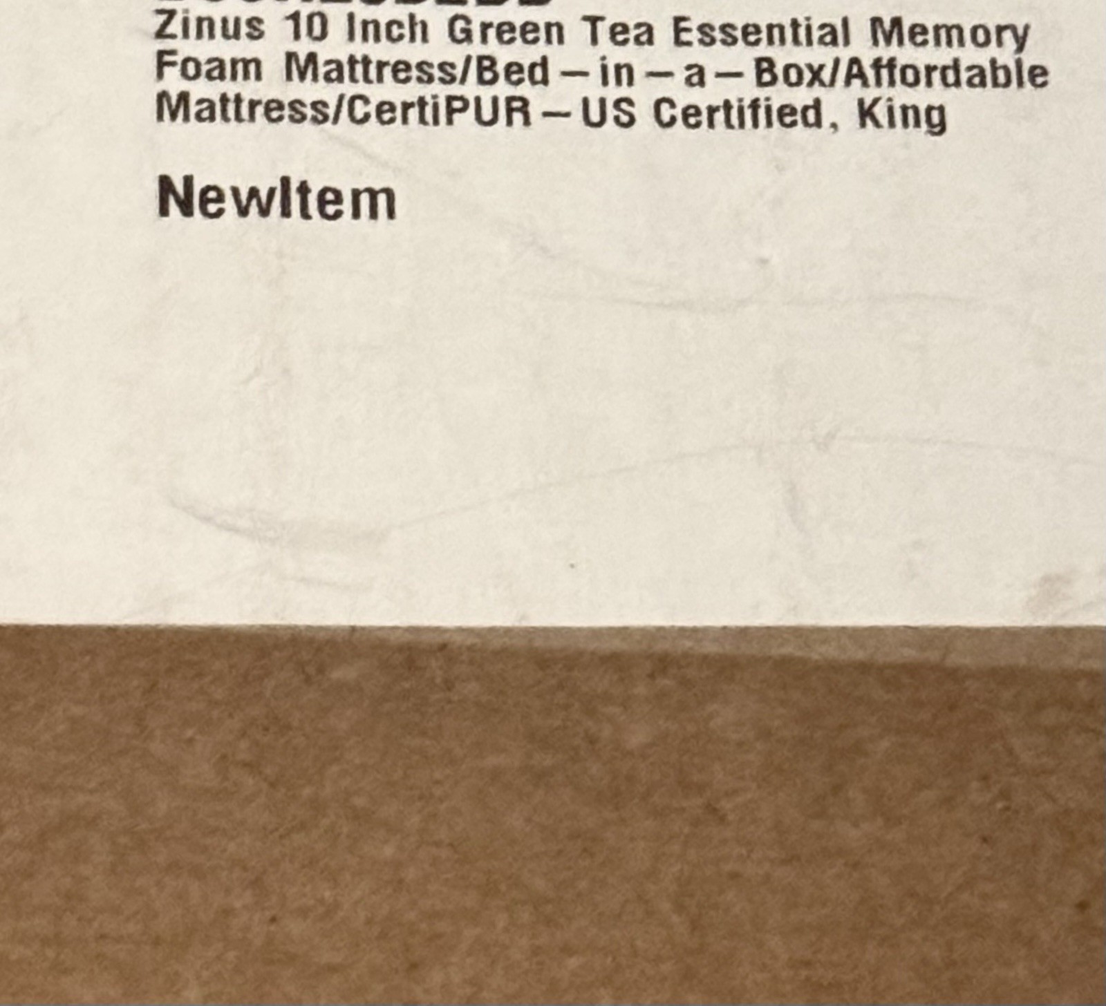 Zinus Original Green Tea Essential Memory Foam King Mattress Firm Comfort